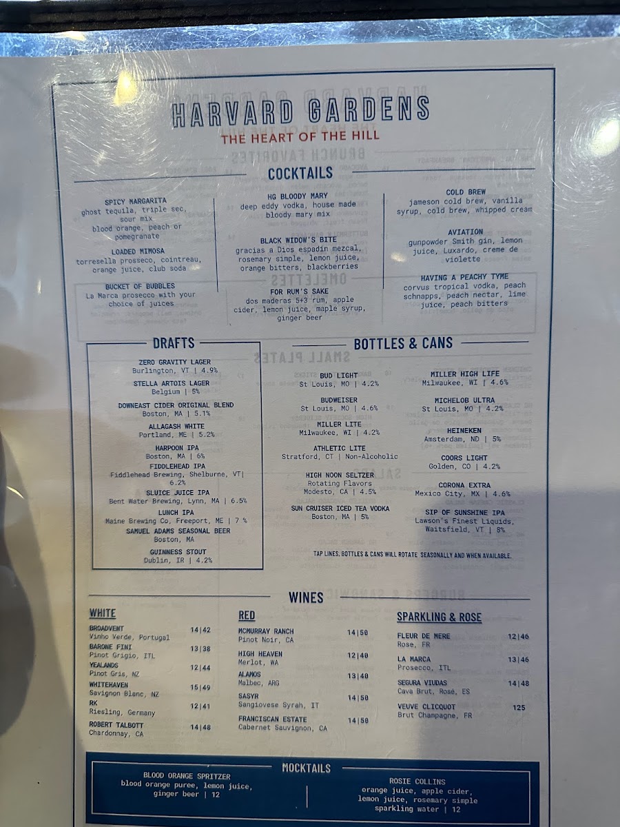 Harvard Gardens Menu - Image 6
